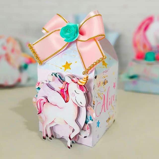 ideias de caixa milk unicornio
