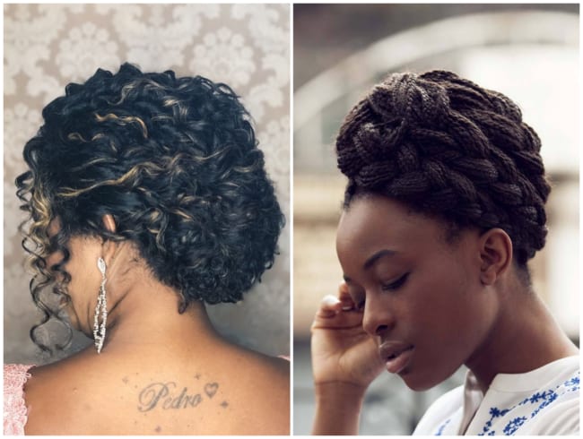 Penteados para mãe da noiva afro