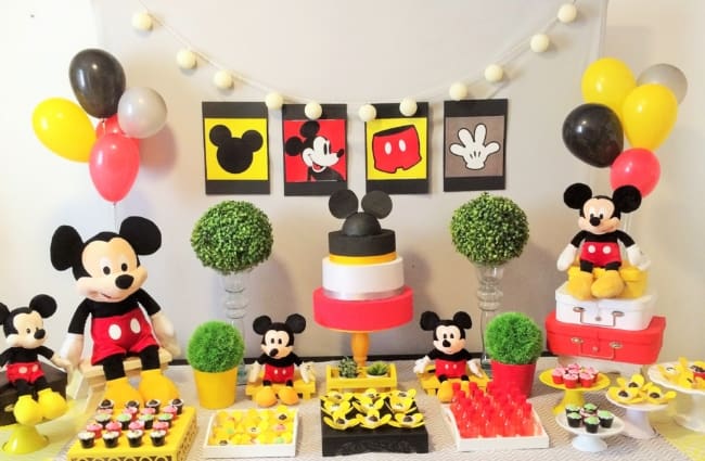 Sugestão de como decorar mesversários do Mickey