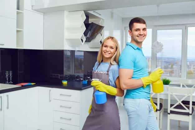 Divisão das tarefas domésticas entre o casal