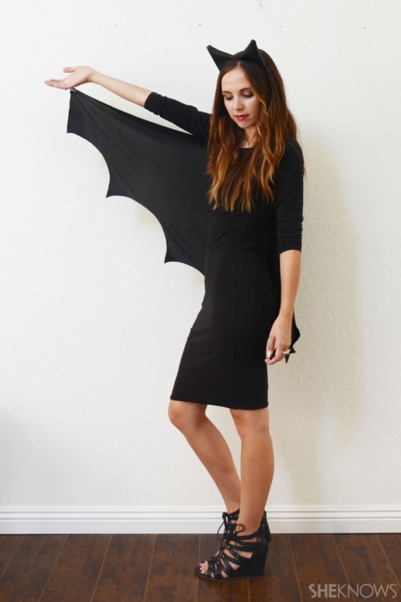 fantasia de morcego feminina simples