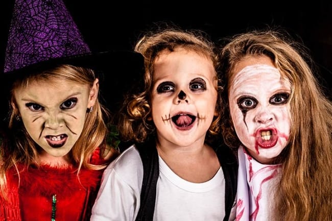 maquiagem de halloween para crianças