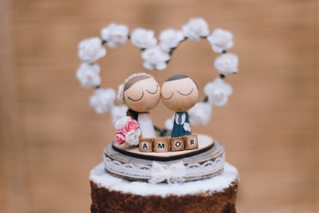topo de bolo rústico para casamento