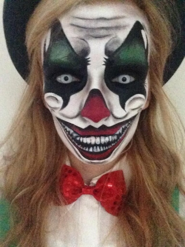 maquiagem feminina assustadora para halloween
