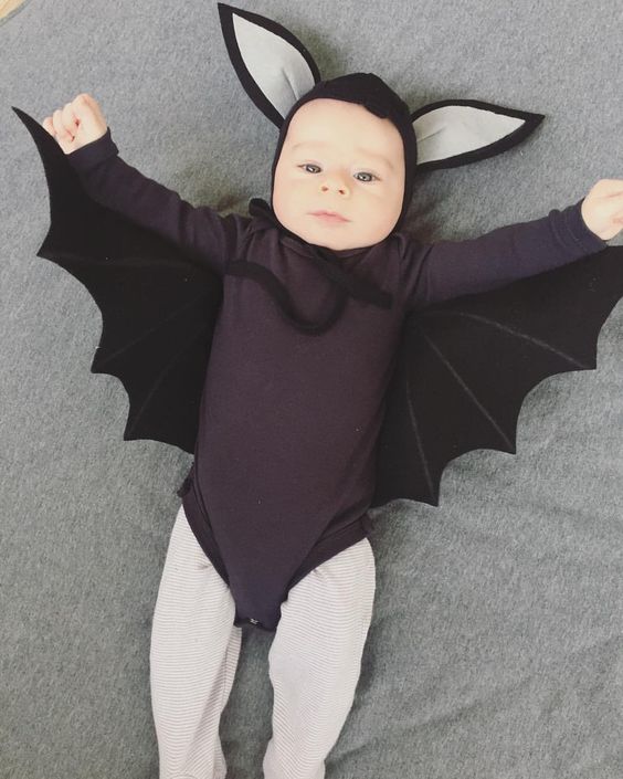 fantasia de bebê com asas para halloween