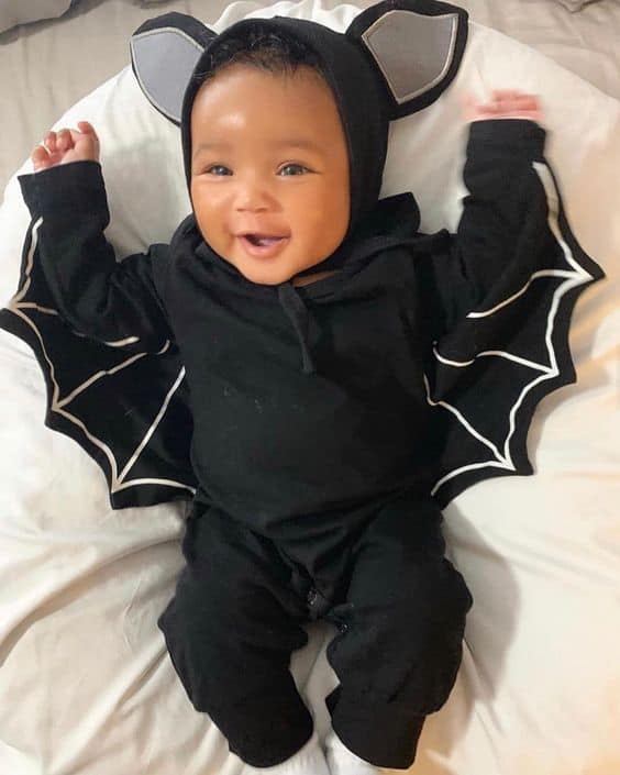 body com asas de morcego para fantasia de bebê