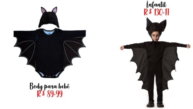 onde comprar fantasia de morcego infantil