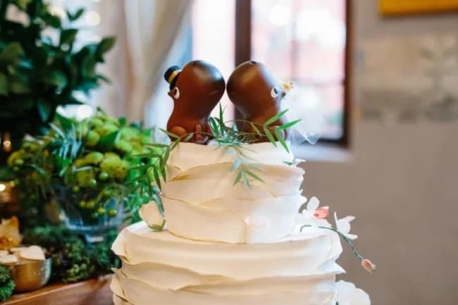 topo diferente para bolo de casamento