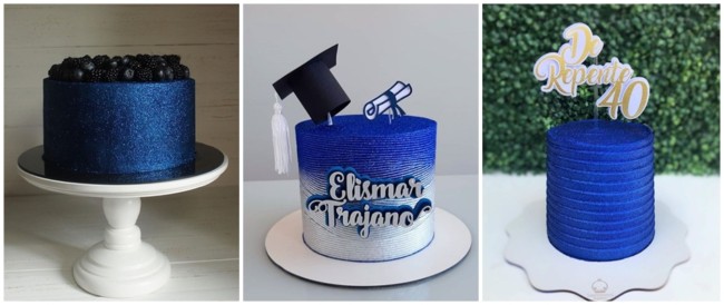 bolo azul claro com glitter masculino, bolo masculino azul