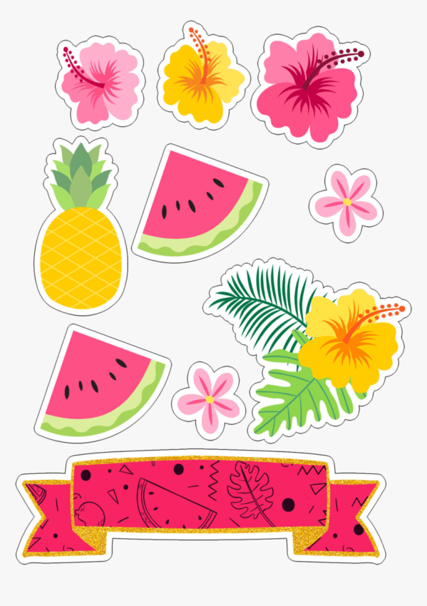 Tema tropical para imprimir