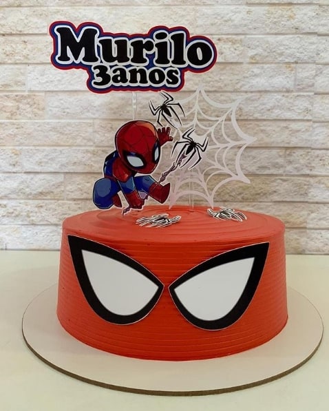 1 pç Topo de bolo Homem-Aranha Homem Aranha Decoração de bolo tema Homem  Aranha Decoração de festa com tema de desenho animado Topo de bolo para  tema de herói, decoração de festa