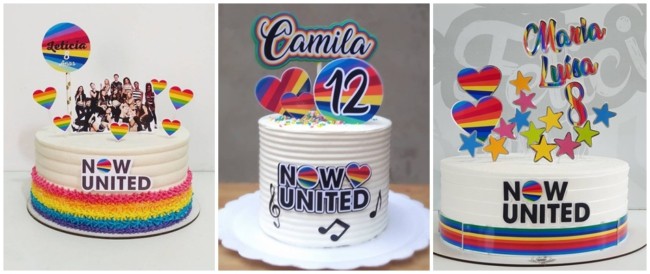 ideias de bolo Now United simples