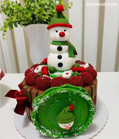 Topo de Bolo Natal: +73 Ideias Lindas para Festas!【2022】 Topo de Bolo Natal: +73 Ideias Lindas para Festas!【2022】