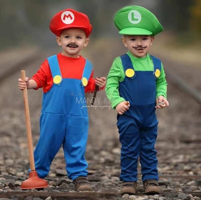 Fantasia Mario e Luigi infantil como fazer